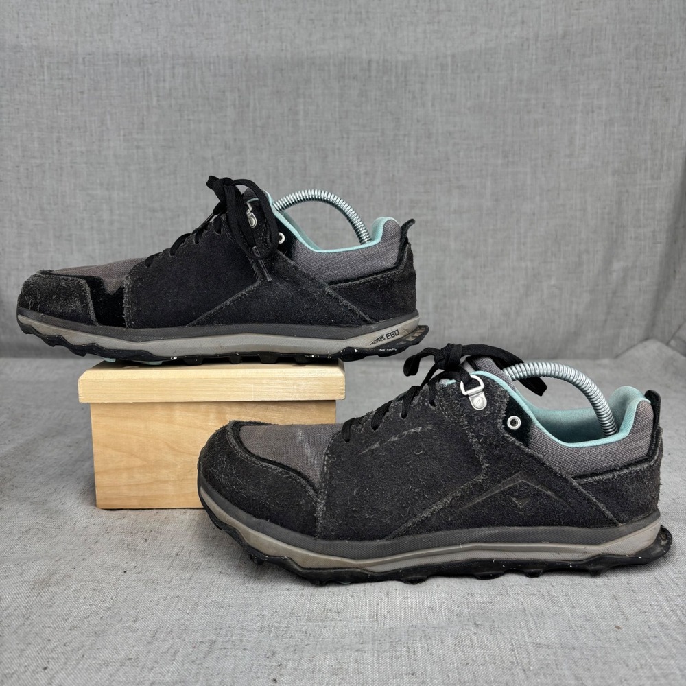 Altra Lone Peak Alpine Trail Shoes Gray Suede Hiking Sneakers Women's Size 10.5 - Picture 3 of 11